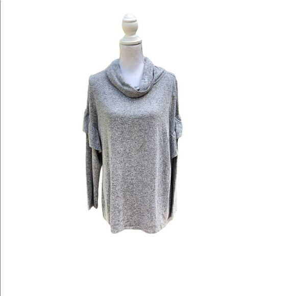 LANE BRYANT Swoop Neck Long Sleeve Blouse SZ 14/16 - Picture 1 of 7